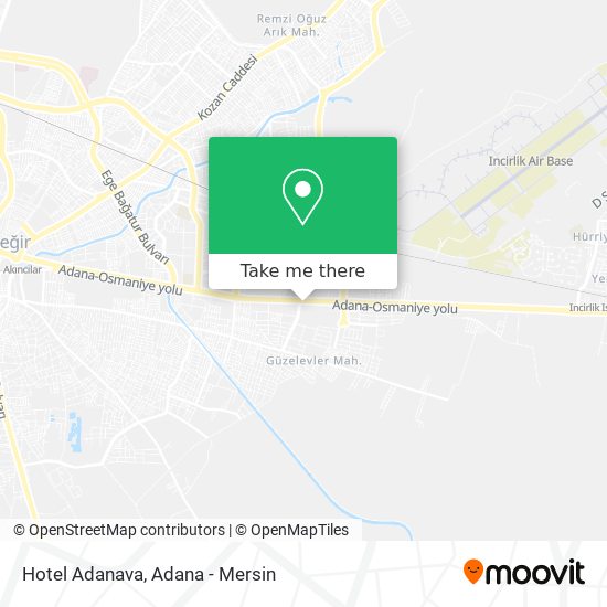 Hotel Adanava map