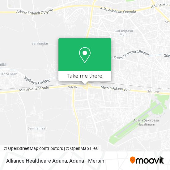 Alliance Healthcare Adana map
