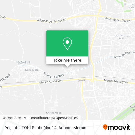 Yeşiloba TOKİ Sarıhuğlar-14 map