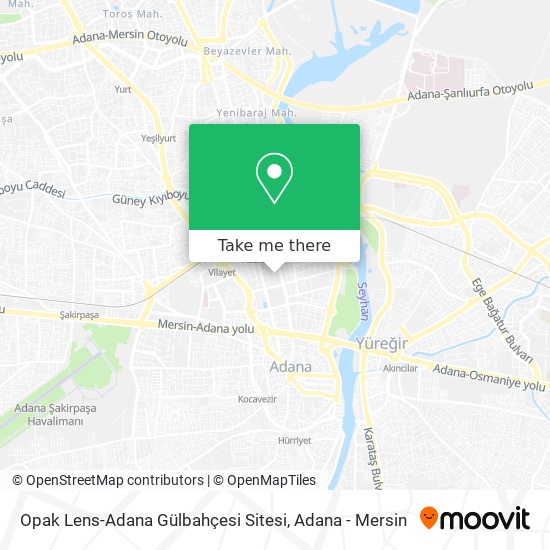 Opak Lens-Adana Gülbahçesi Sitesi map