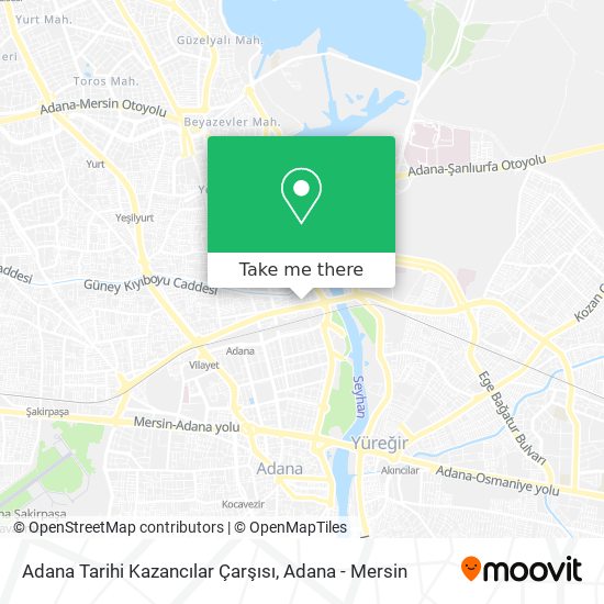 Adana Tarihi Kazancılar Çarşısı map