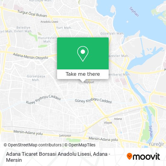 Adana Ticaret Borsasi Anadolu Lisesi map