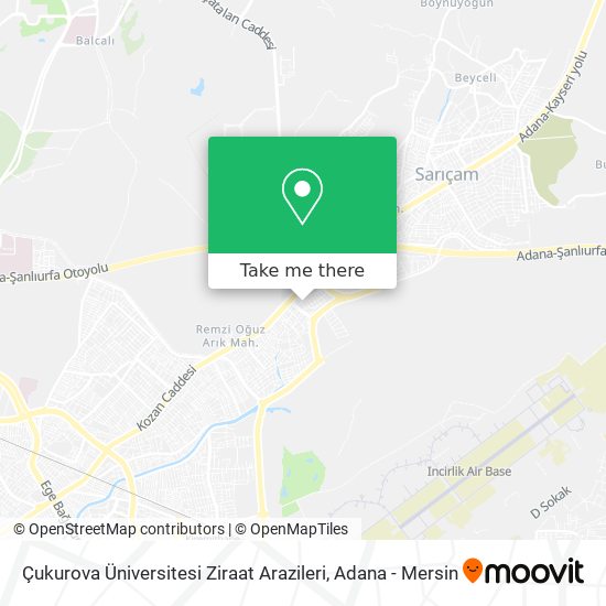 Çukurova Üniversitesi Ziraat Arazileri map