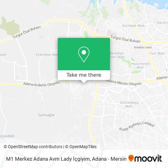 M1 Merkez Adana Avm Lady İçgiyim map