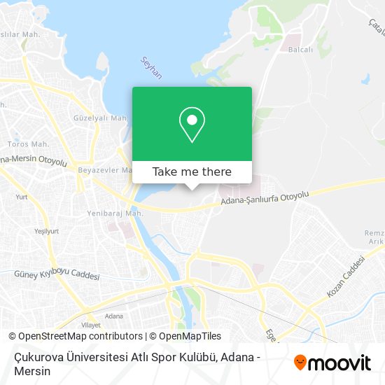 Çukurova Üniversitesi Atlı Spor Kulübü map