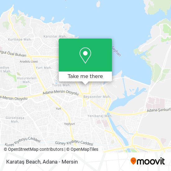 Karataş Beach map