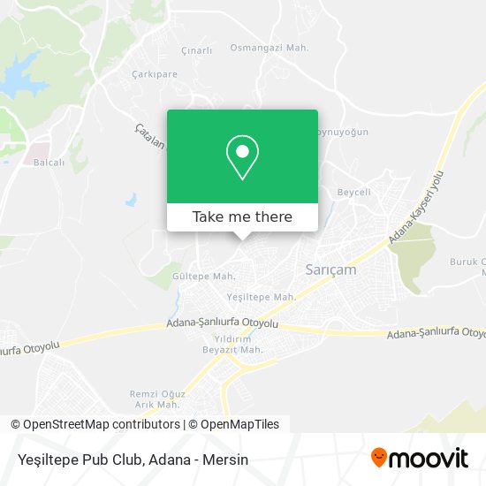 Yeşiltepe Pub Club map