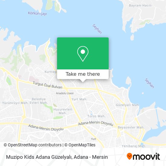 Muzipo Kids Adana Güzelyalı map