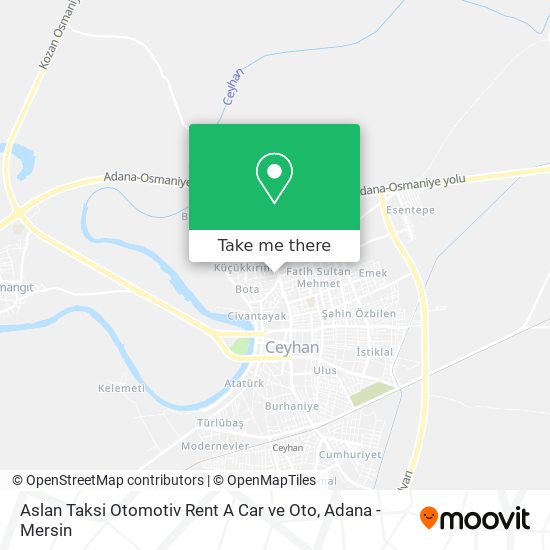 Aslan Taksi Otomotiv Rent A Car ve Oto map