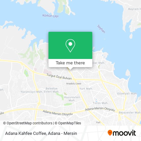 Adana Kahfee Coffee map