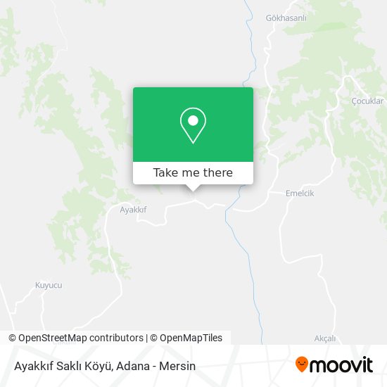 Ayakkıf Saklı Köyü map
