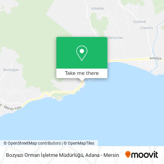 Bozyazı Orman İşletme Müdürlüğü map