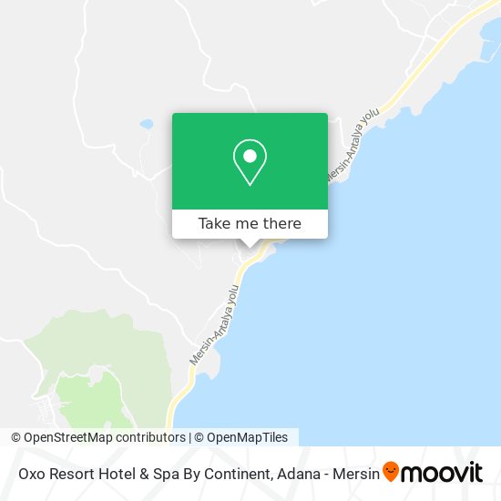 Oxo Resort Hotel & Spa By Continent map