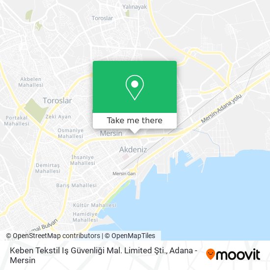 Keben Tekstil Iş Güvenliği Mal. Limited Şti. map
