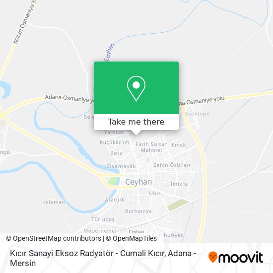 Kıcır Sanayi Eksoz Radyatör - Cumali Kıcır map