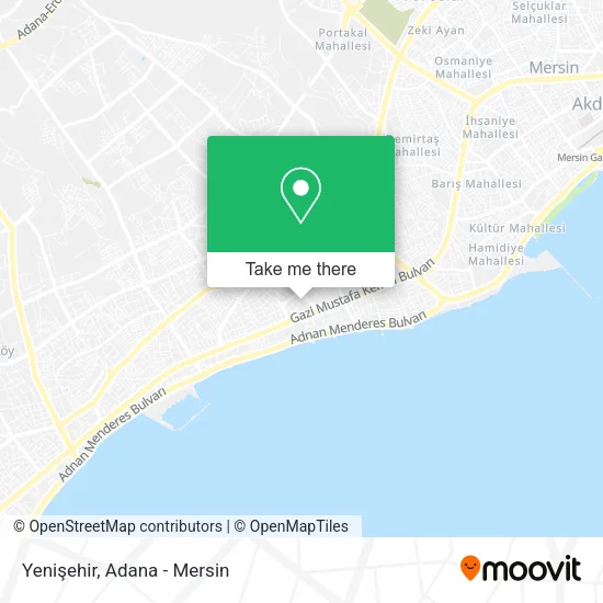 Yenişehir map