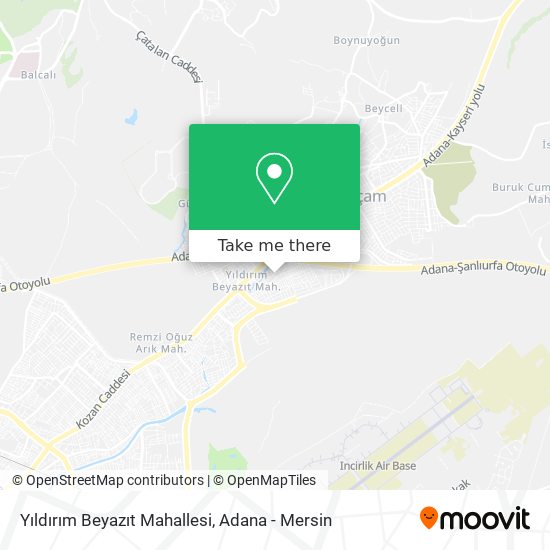 Yıldırım Beyazıt Mahallesi map