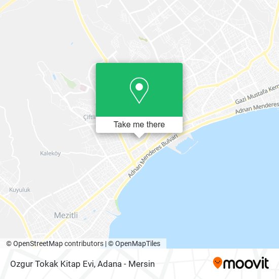 Ozgur Tokak Kitap Evi map