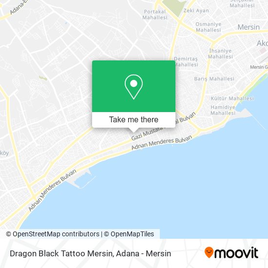 Dragon Black Tattoo Mersin map