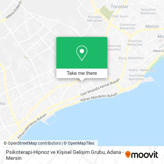 Psikoterapi-Hipnoz ve Kişisel Gelişim Grubu map