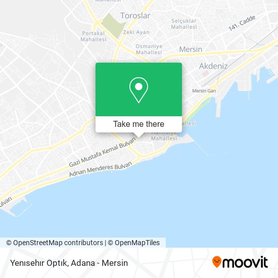 Yenısehır Optık map