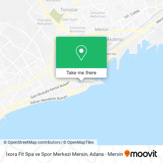 İxora Fit Spa ve Spor Merkezi Mersin map
