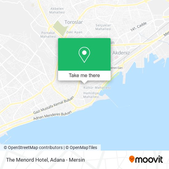 The Menord Hotel map