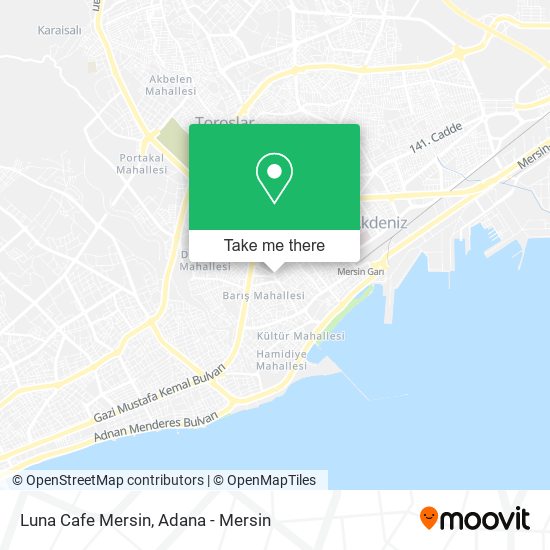 Luna Cafe Mersin map