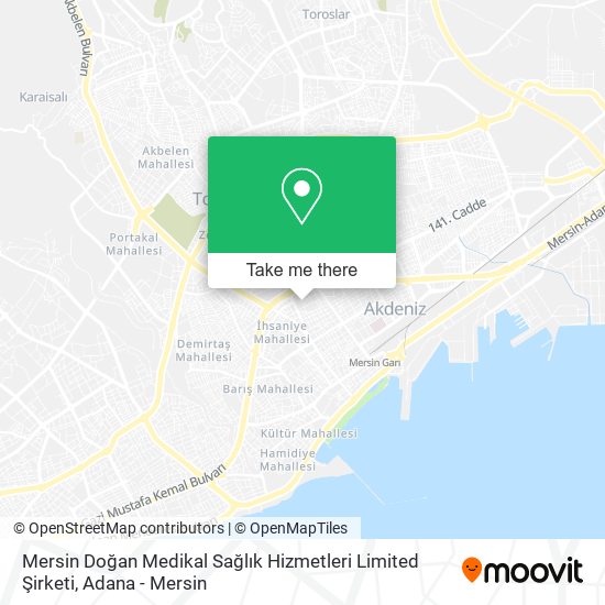 Mersin Doğan Medikal Sağlık Hizmetleri Limited Şirketi map