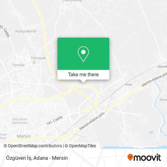 Özgüven İş map