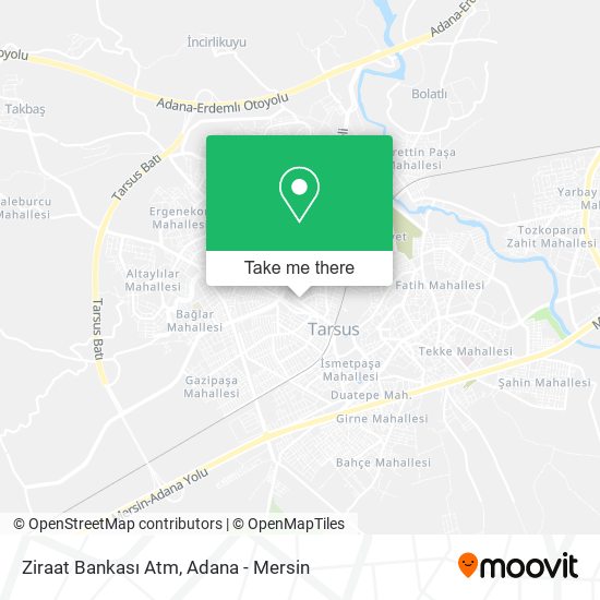 Ziraat Bankası Atm map