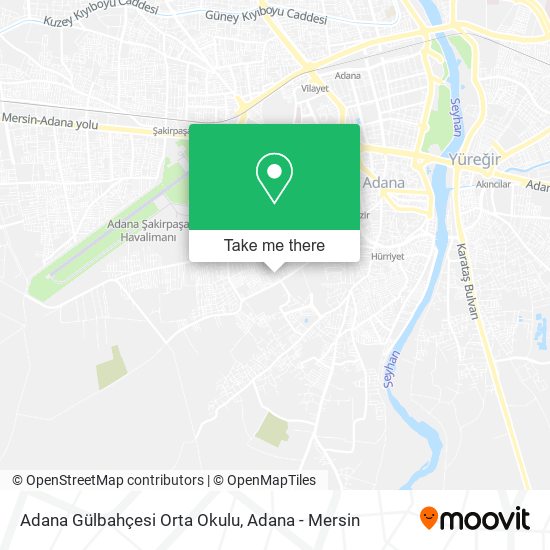 Adana Gülbahçesi Orta Okulu map