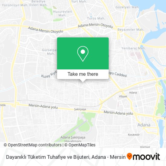 Dayanıklı Tüketim Tuhafiye ve Bijuteri map