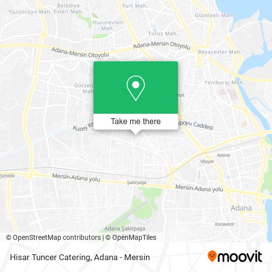 Hisar Tuncer Catering map