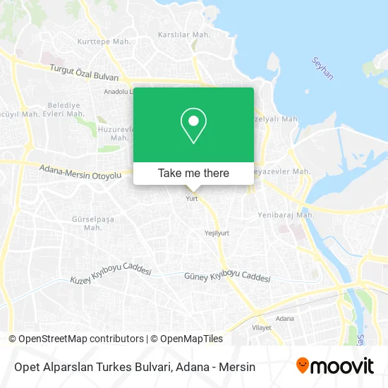 Opet Alparslan Turkes Bulvari map