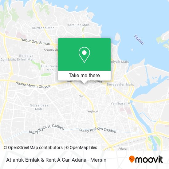 Atlantik Emlak & Rent A Car map