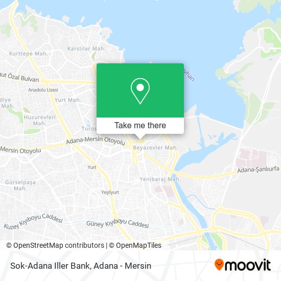 Sok-Adana Iller Bank map
