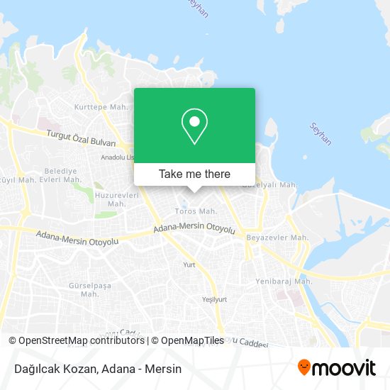 Dağılcak Kozan map