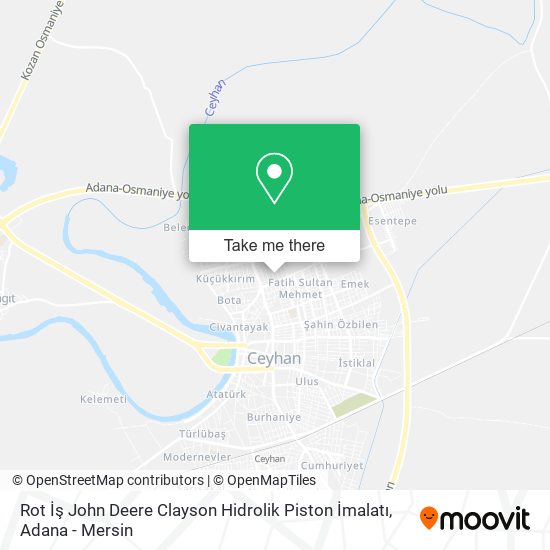 Rot İş John Deere Clayson Hidrolik Piston İmalatı map