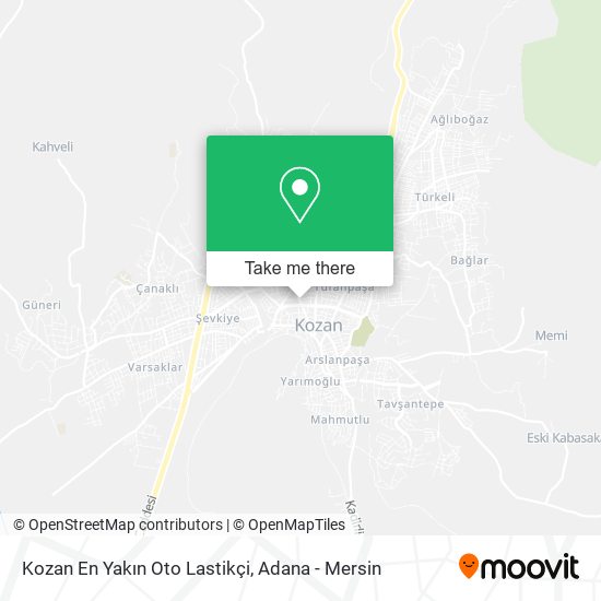 Kozan En Yakın Oto Lastikçi map
