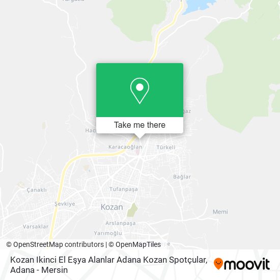 Kozan Ikinci El Eşya Alanlar Adana Kozan Spotçular map