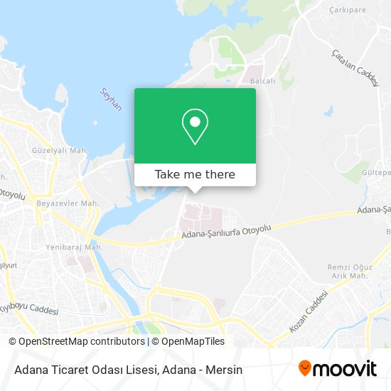 Adana Ticaret Odası Lisesi map