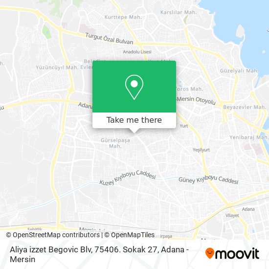 Aliya izzet Begovic Blv, 75406. Sokak 27 map