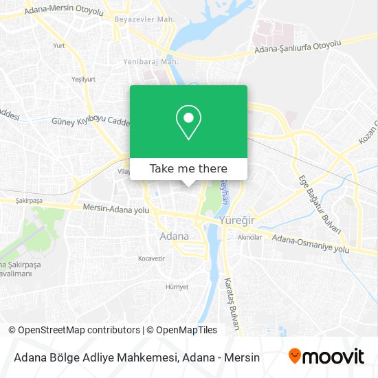 Adana Bölge Adliye Mahkemesi map