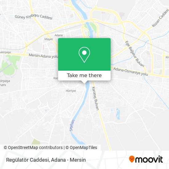 Regülatör Caddesi map
