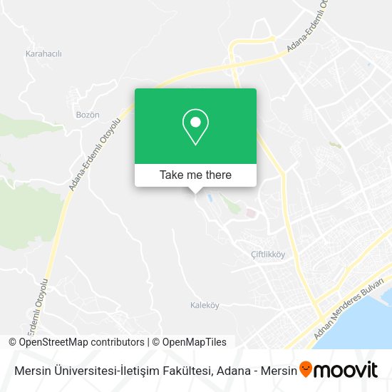 Mersin Üniversitesi-İletişim Fakültesi map