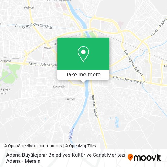 Adana Büyükşehir Belediyes Kültür ve Sanat Merkezi map