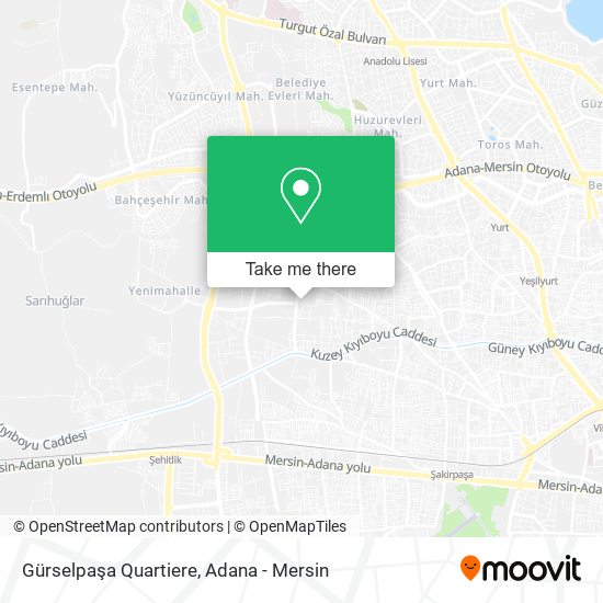 Gürselpaşa Quartiere map