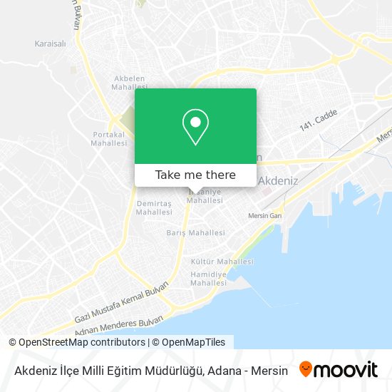Akdeniz İlçe Milli Eğitim Müdürlüğü map