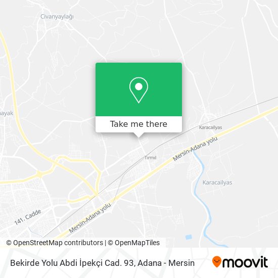 Bekirde Yolu Abdi İpekçi Cad. 93 map